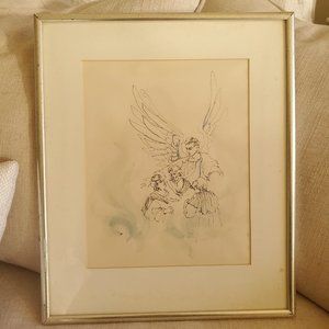 Little Gallery Peggy DeSalle Framed/Matted Aruffo Original Artwork